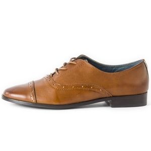 TOMS Leather Mocha Brogues